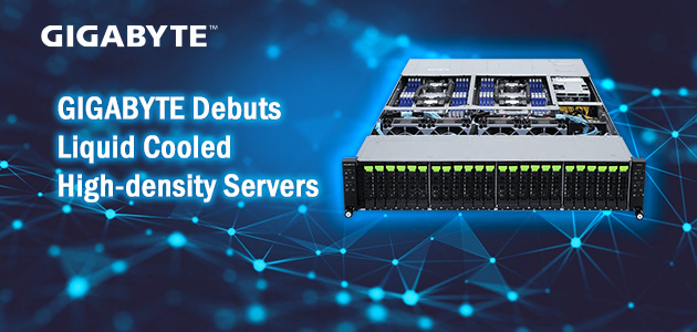 GIGABYTE Debuts Liquid Cooled High-density Servers